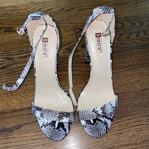 snake skin heels
